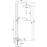 Душевая стойка со смесителем FRAP H75 F2475 хром