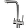 Смеситель для кухни FRAP H52 F4352-5 со встроенным фильтром (краном) под питьевую воду 35мм сатин