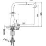 Смеситель для кухни с выдвижной лейкой FRAP F6096-3